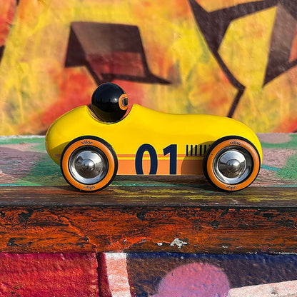 Vilac Vintage Racerbil, Old Sport - Gul