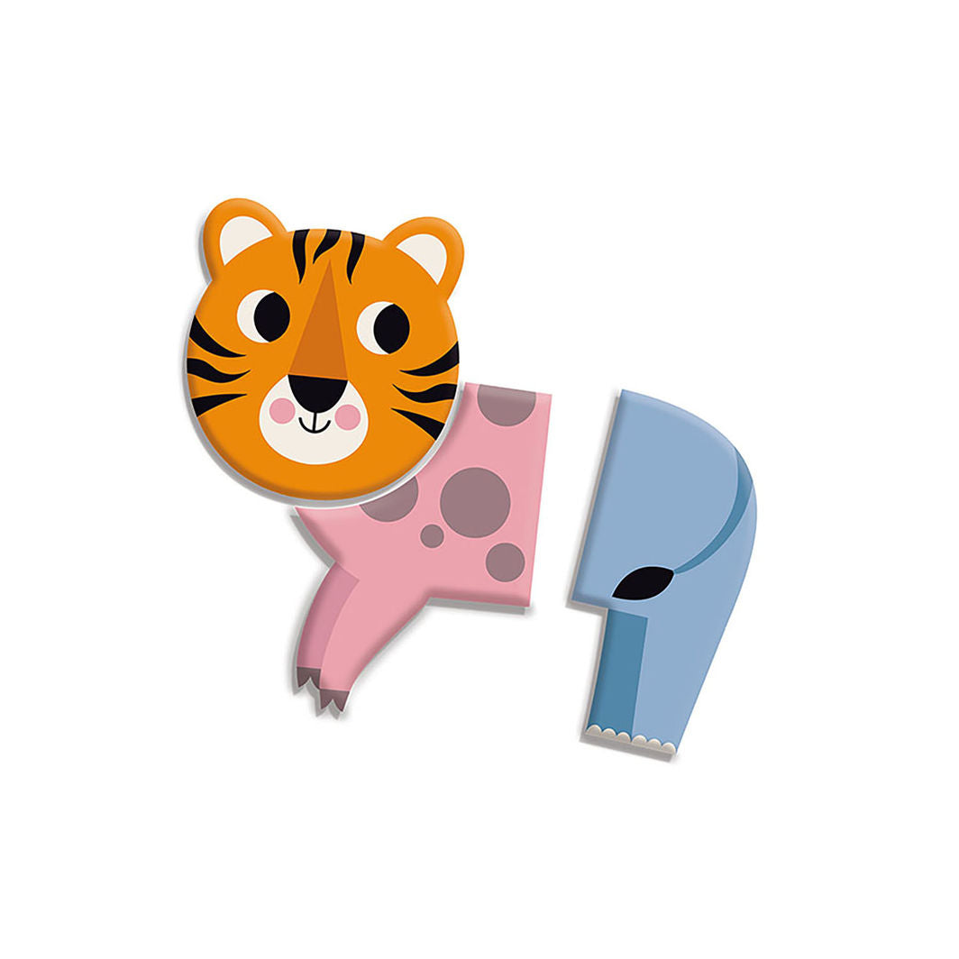 Vilac Magneter 30 st, Bygg ihop 10 roliga djur