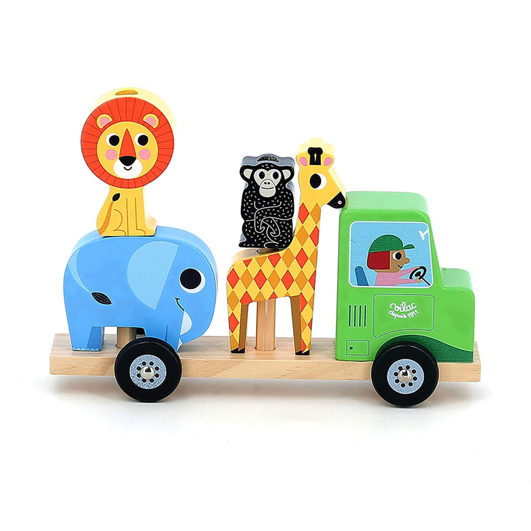 Vilac Traktor med släp och stapeldjur