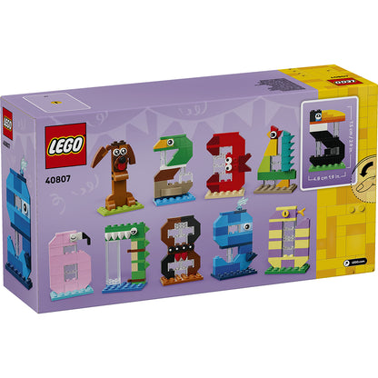 LEGO® Födelsedagstal Dekoration med djurtema 40807
