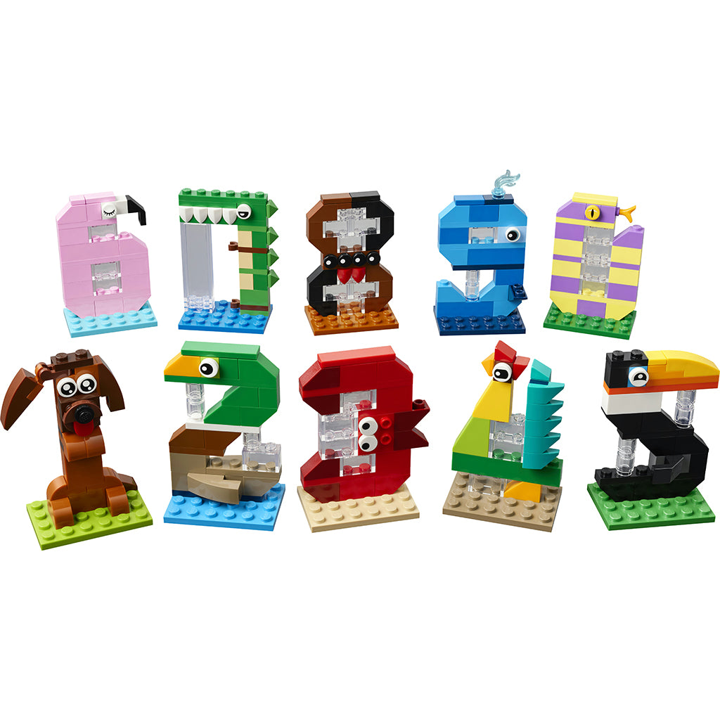 LEGO® Födelsedagstal Dekoration med djurtema 40807