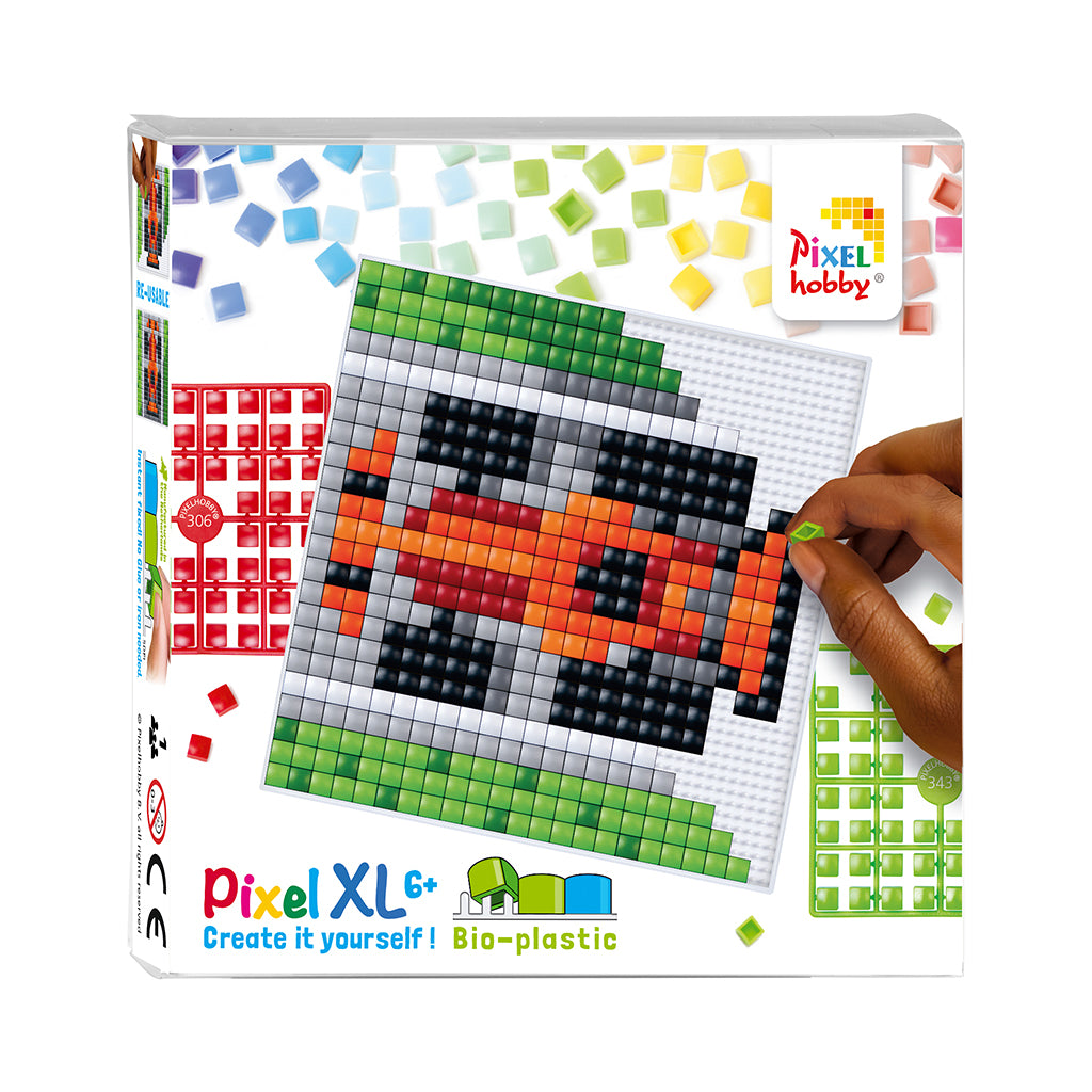Pixelmosaik, XL mosaikpärlor, baspaket - Racerbil