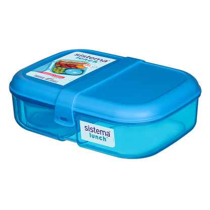 Sistema Ribbon lunchlåda med avtagbart fack, 1.1L - Blå