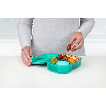 Sistema Ribbon lunchlåda med avtagbart fack, 1,1L - Teal
