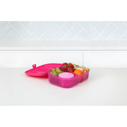 Sistema Ribbon lunchlåda med avtagbart fack, 1,1L - Pink