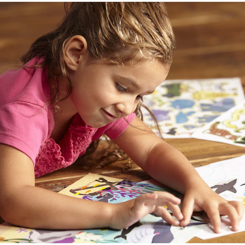 Skumklistermärken, återanvändbara - min habitat