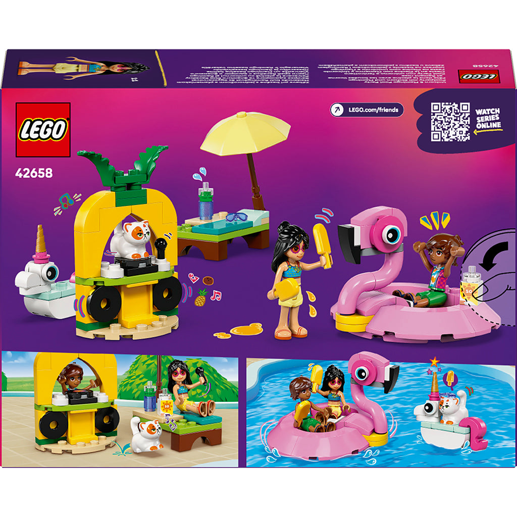 LEGO® Friends, Poolparty med enhörning och flamingo