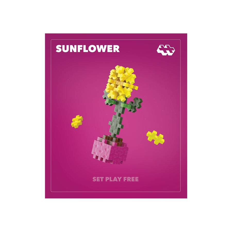 Plus-Plus mini Plant pack, Solsikke - 50 dele