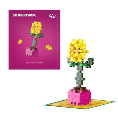 Plus-Plus mini Plant pack, Solsikke - 50 dele