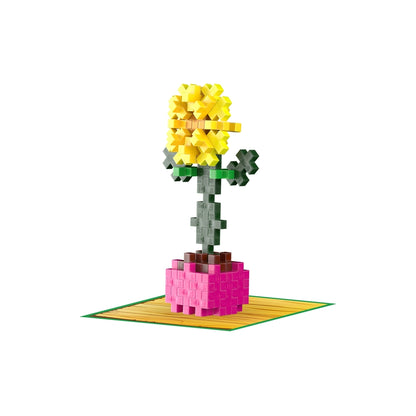 Plus-Plus mini Plant pack, Solsikke - 50 dele