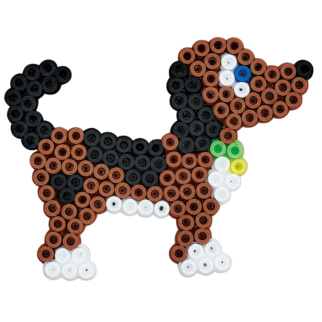 Hama Midi gruppset, 4 pärlplattor + 3000 pärlor - djur