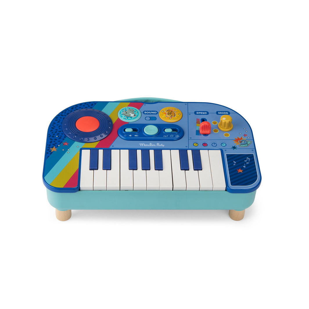Moulin Roty elektriskt keyboard - Puce &amp; Pilou