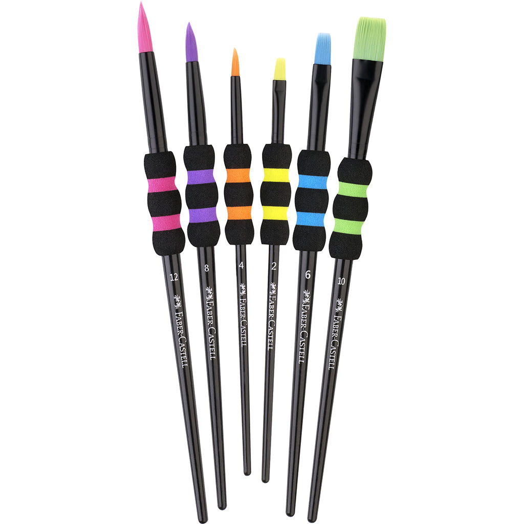 Faber-Castel, Penselset för barn – 6 st Soft Touch