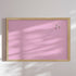Opslagstavle m. egetræsramme, Bubblegum 62 x 42 cm
