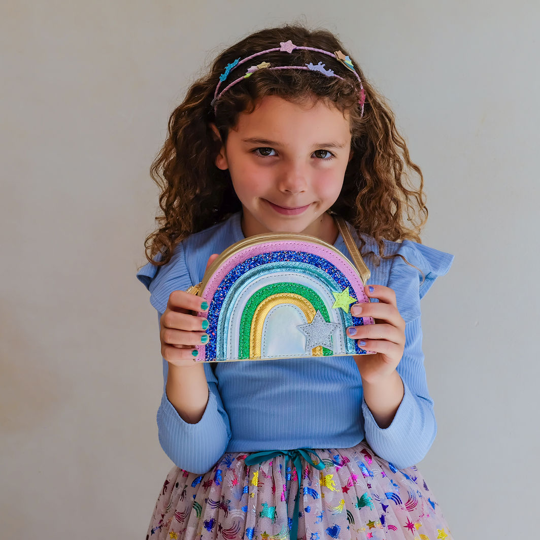Mimi &amp; Lula Axelväska – Unicornland Rainbow