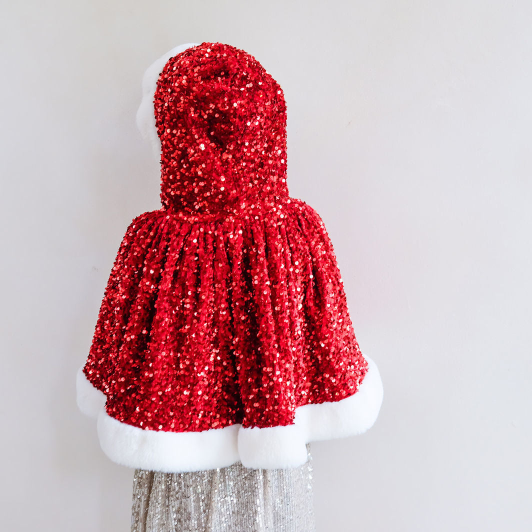 Mimi &amp; Lula - Cape - Mrs Claus Sequin Christmas