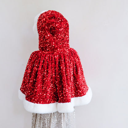 Mimi &amp; Lula - Cape - Mrs Claus Sequin Christmas
