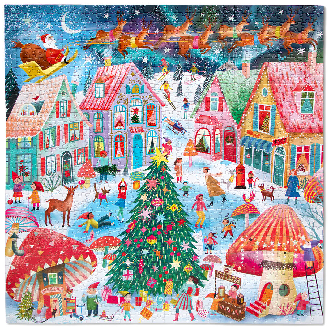 eeBoo Puslespil 1000 brk, Christmas Flight