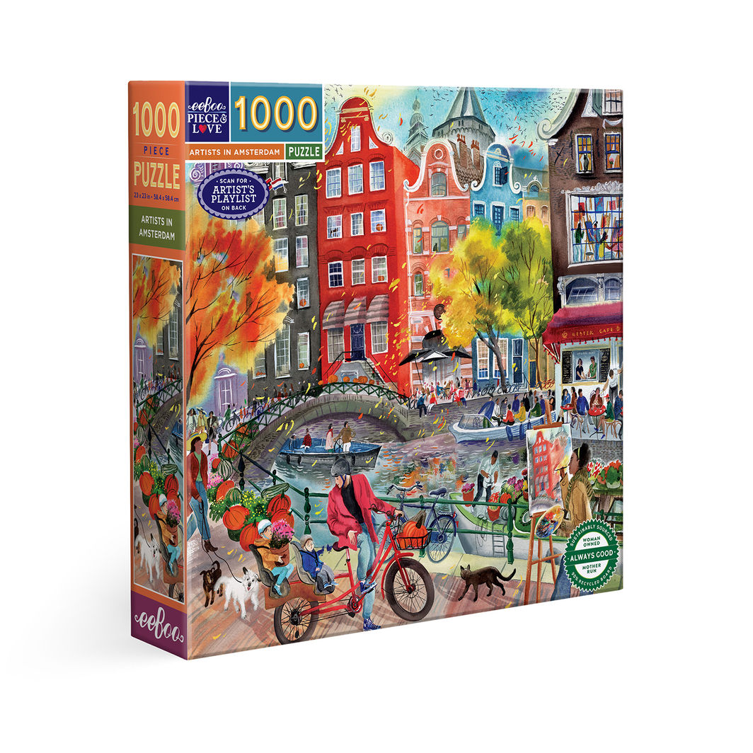 eeBoo Puslespil 1000 brk, Artists in Amsterdam