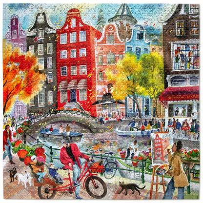 eeBoo Puslespil 1000 brk, Artists in Amsterdam
