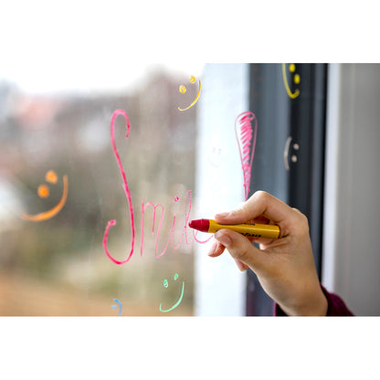 Faber-Castell Fönsterfärger/whiteboard, EFA vaxkritor - 12 st