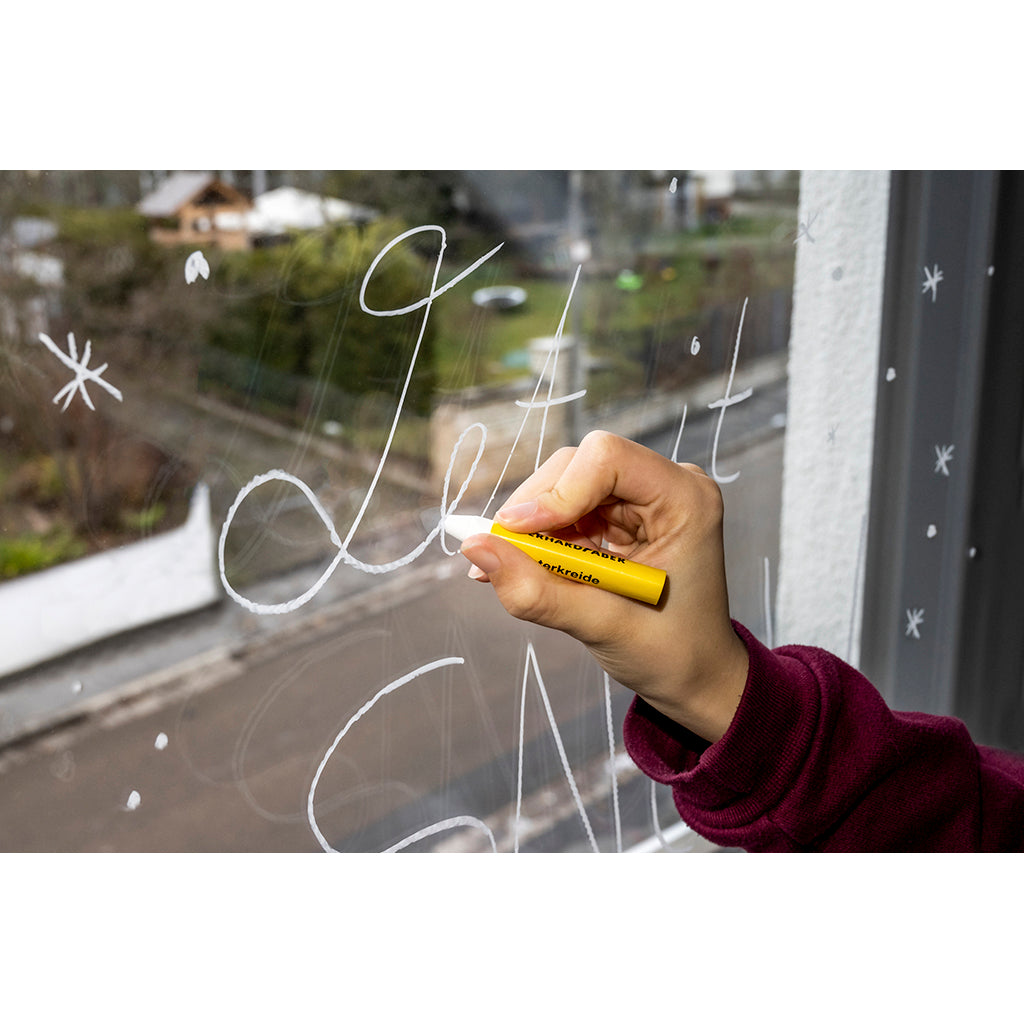 Faber-Castell Fönsterfärger/whiteboard, EFA vaxkritor - 12 st