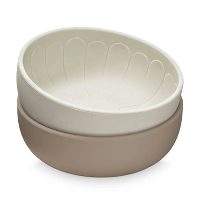 Cam Cam djup tallrik, 2-pack, Flower bowls - Earth mix