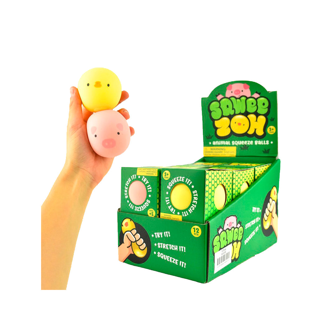 Robetoy Squeezy boll – djur, assorterade modeller