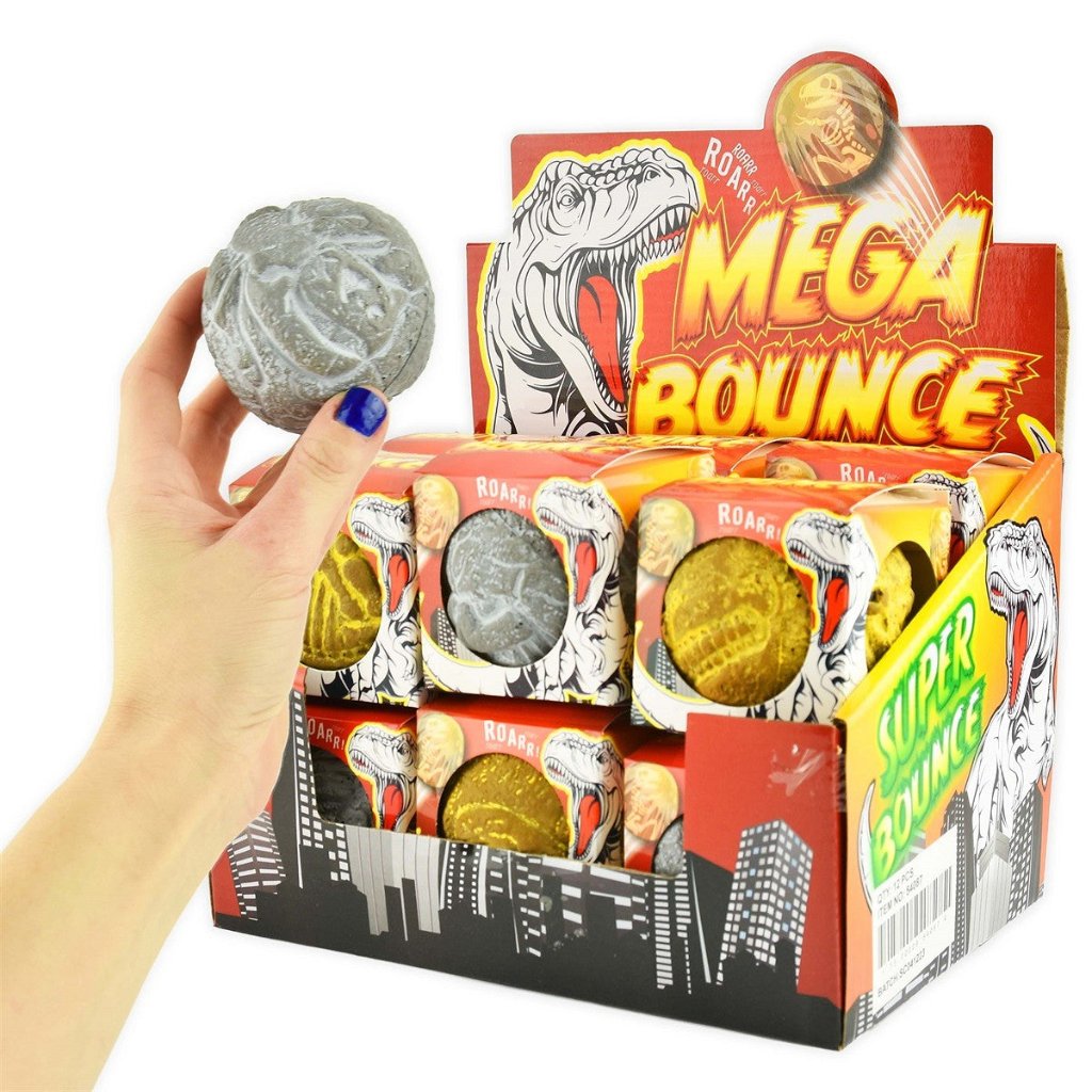 Studsboll, Dino - blandade färger