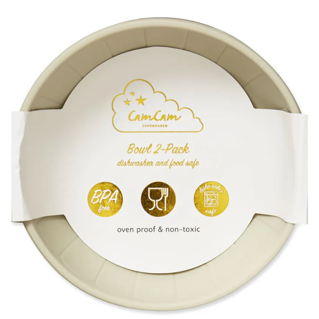 Cam Cam djup tallrik, 2-pack, Flower bowls - Earth mix