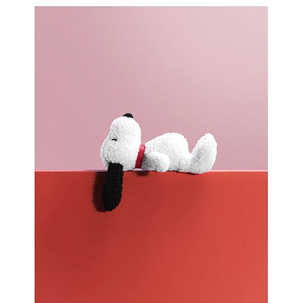 Snoopy nalle, ECO tiny Teddy cream, 17 cm - Nuser nalle i presentask