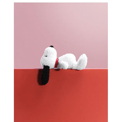 Snoopy nalle, ECO tiny Teddy cream, 17 cm - Nuser nalle i presentask
