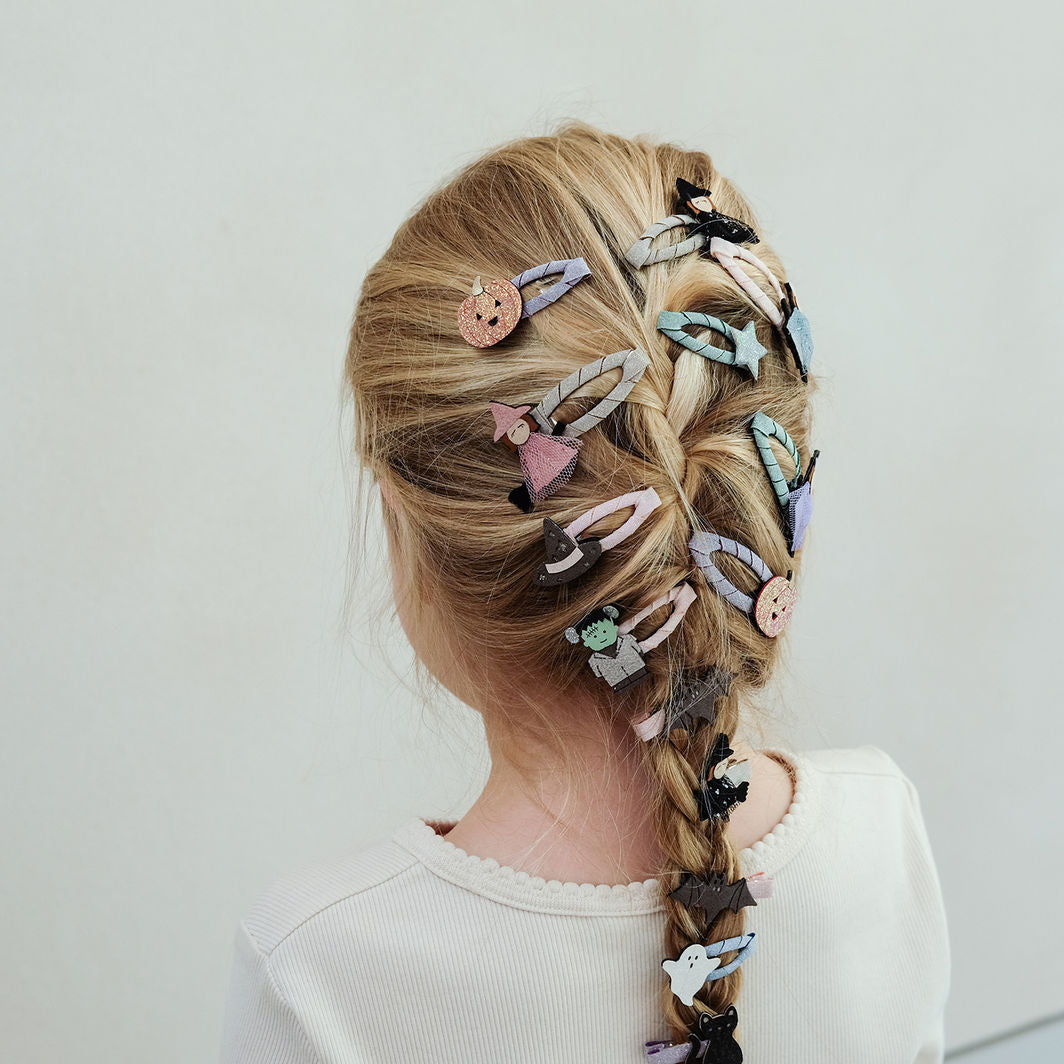 Mimi &amp; Lula hårpynt, 8 hårspännen – Mini Halloween