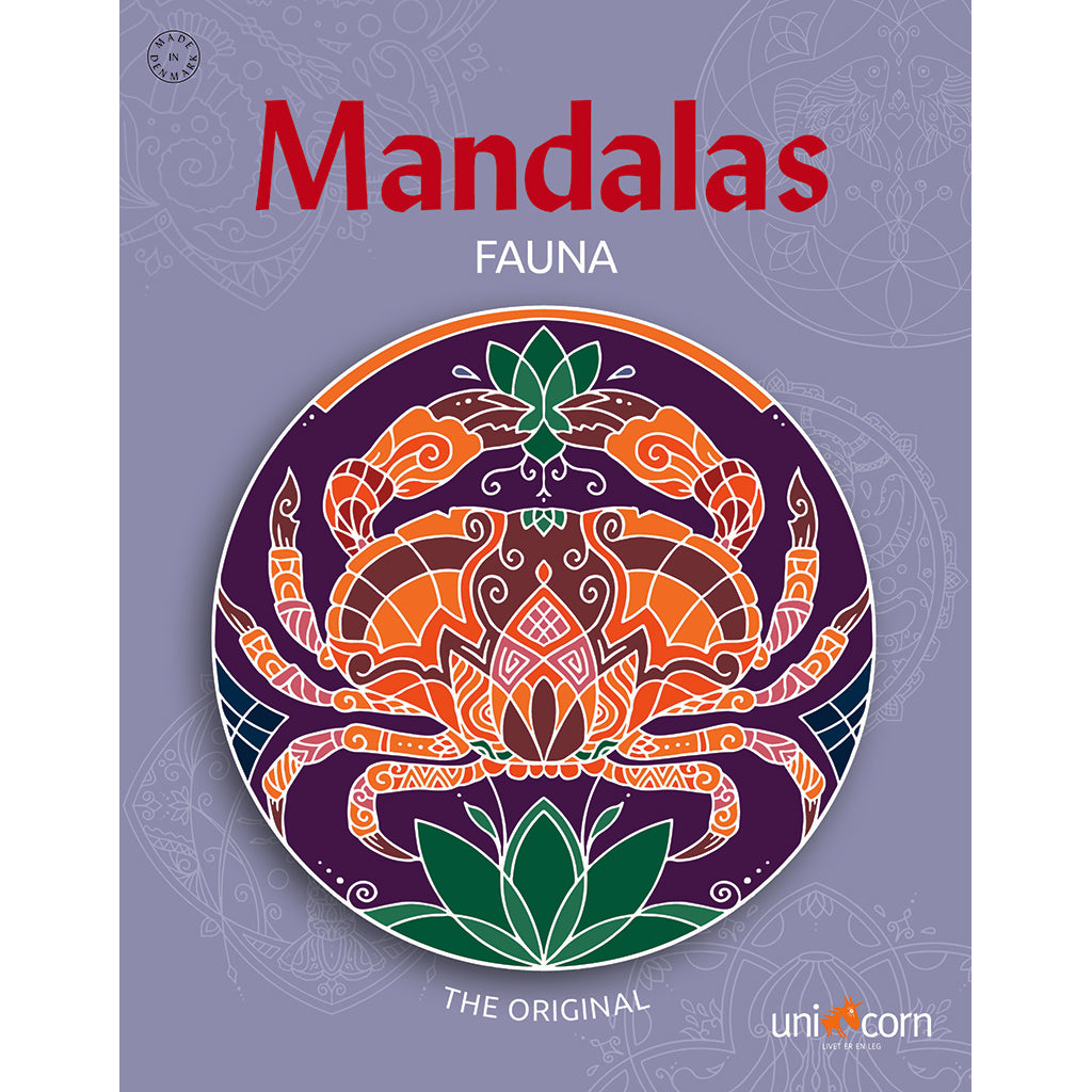 Mandalas malebog, Fauna - 
Den originale malebog med 32 dyremotiver