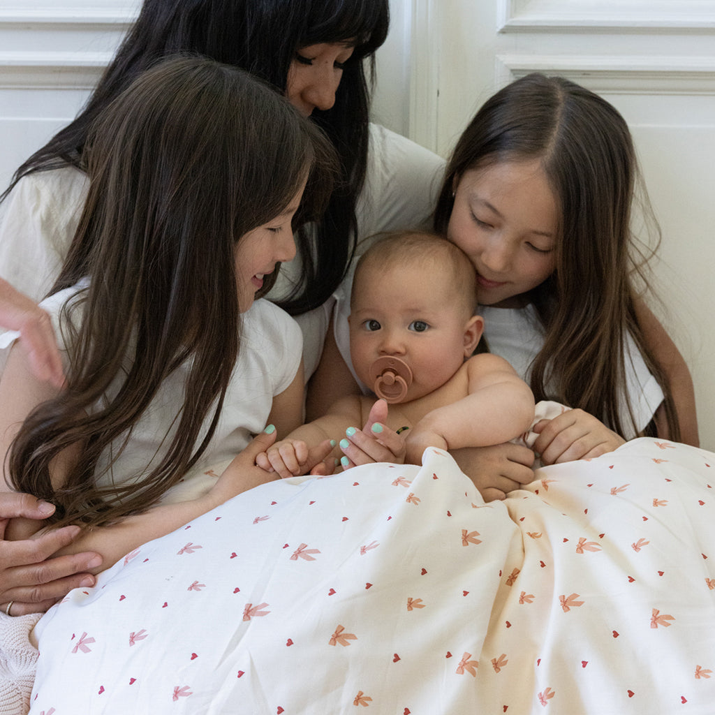 Cam Cam babybäddset, Ekologiskt - Bows