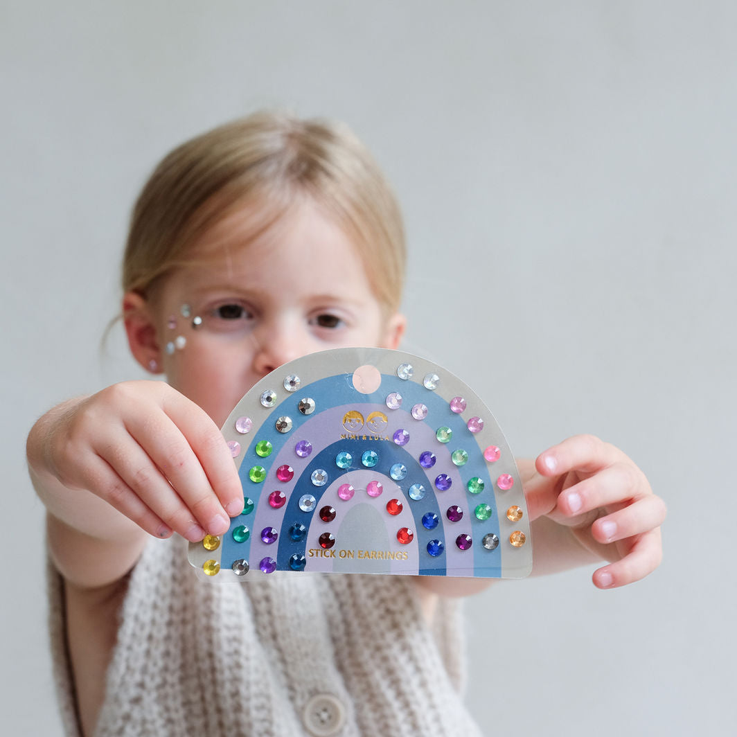 Mimi &amp; Lula Självhäftande örstickers 30 par – Colour Gem Earrings