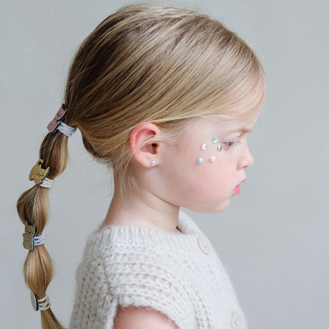 Mimi &amp; Lula Självhäftande örhängen 30 par - Pink Gem Earrings