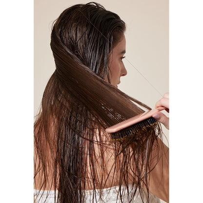 Fan Palm hårborste, Bloom paddle wet brush - Ros med glitter