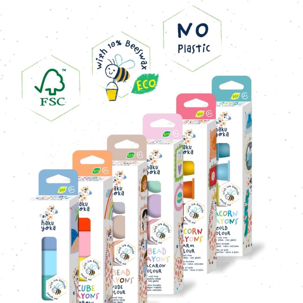Haku Yoka, Fyrkantiga färgkritor - regnbågens färger