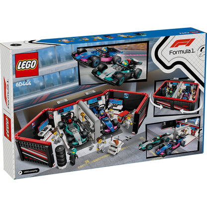 LEGO® City Projekt Alicia 2025, F1®-garage: Mercedes-AMG och Alpine-bilar