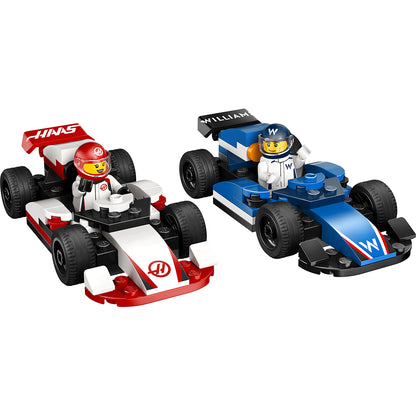 LEGO® City Projekt Alicia 2025, F1® Williams Racing och Haas F1®-racerbilar