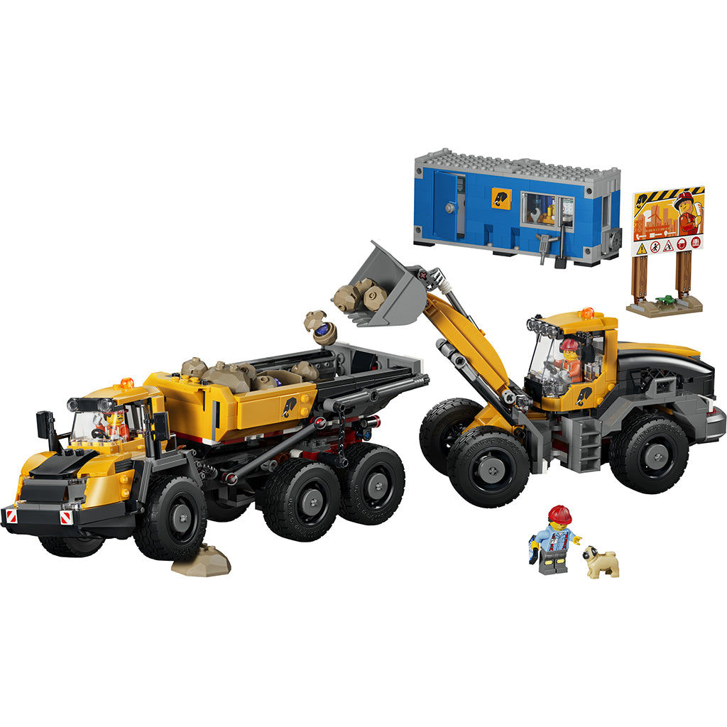 LEGO® City Frontlastare och lastbil med tippflak – Byggsats 60494