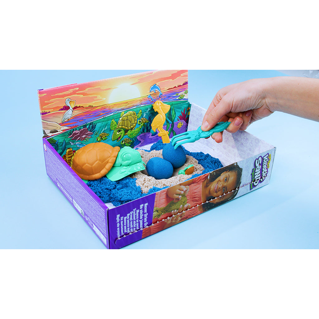 Kinetic Sand Deep Sea Dive, sandlåda med havstema