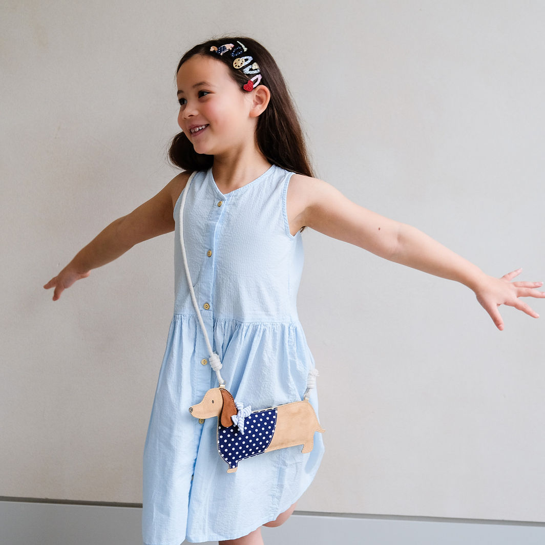 Mimi &amp; Lula väska med rem, Sausage Dog Mon Cheri