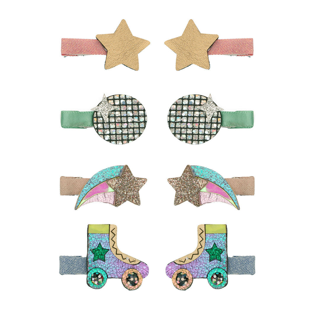 Mimi &amp; Lula - 8 hårclips - mini Disco Diva Dancing Queen