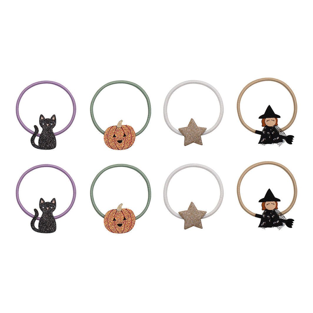 Mimi &amp; Lula 8 hårelastikker - Mini Halloween