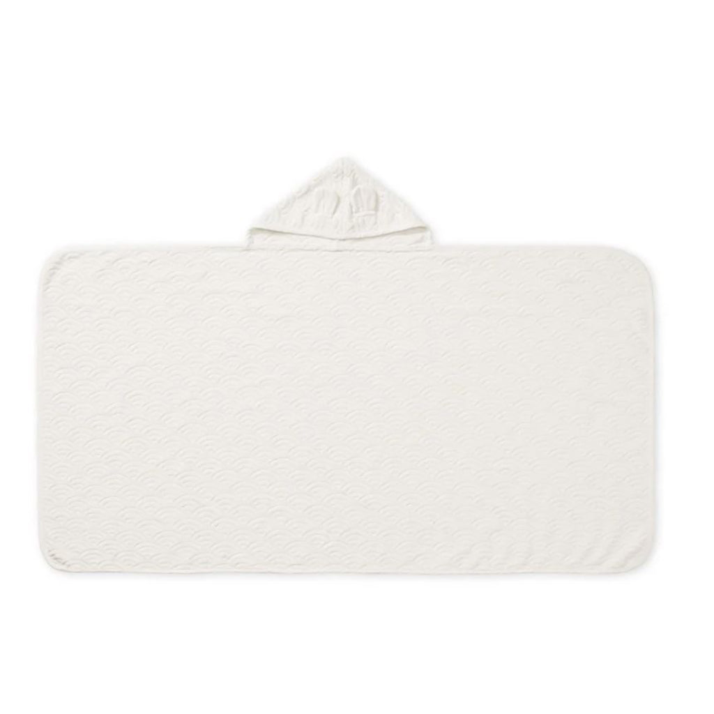 Cam Cam juniorhandduk med huva och öron, Off-white
