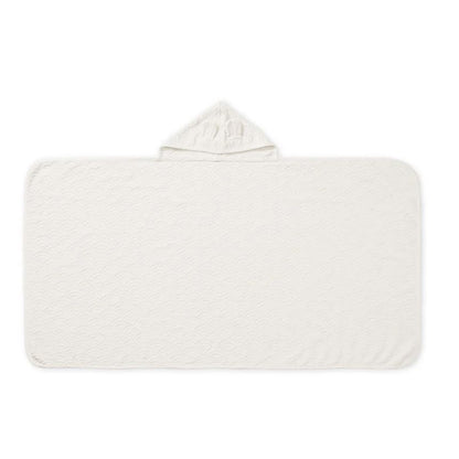 Cam Cam juniorhandduk med huva och öron, Off-white