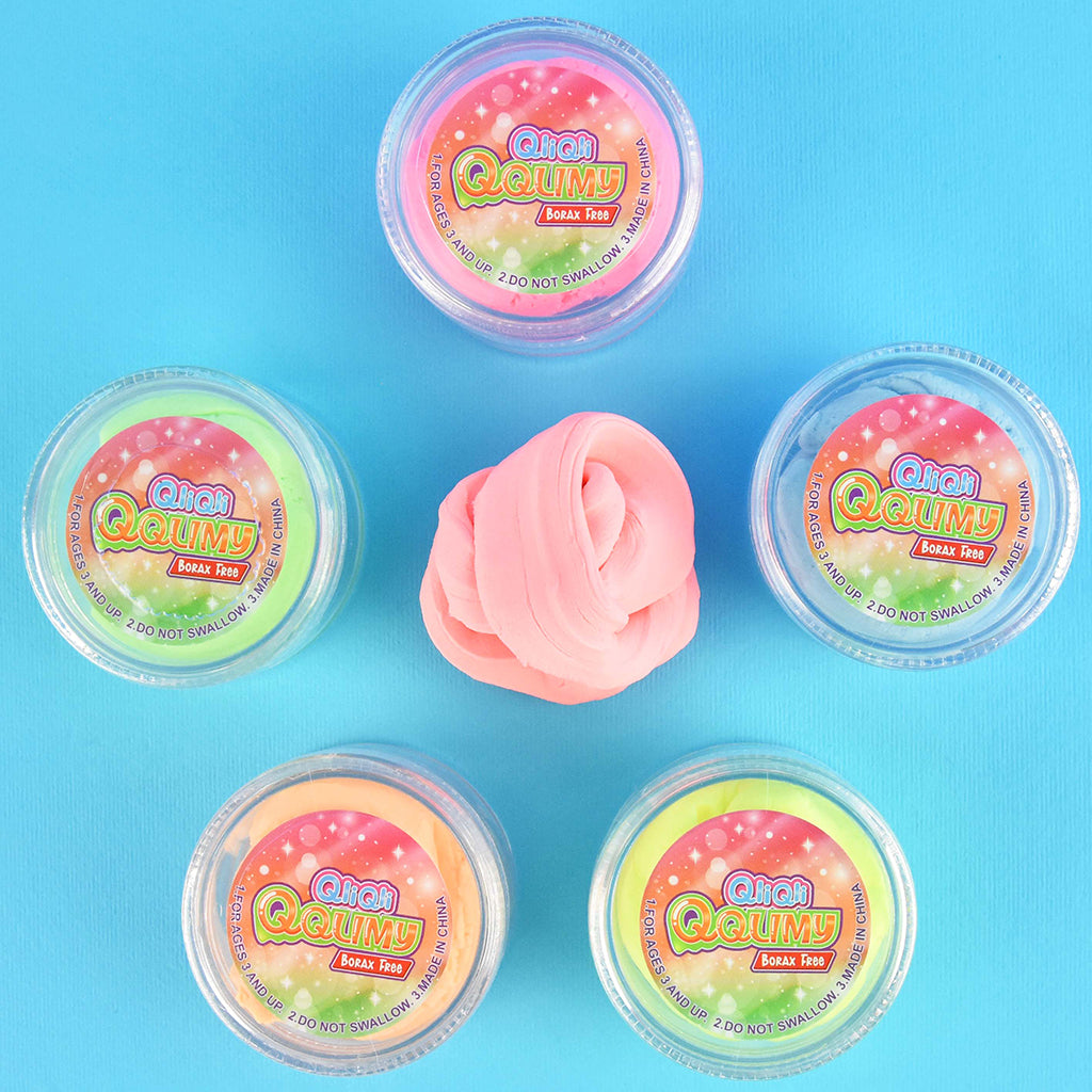 Robetoy fluffy clay, 6 olika färger