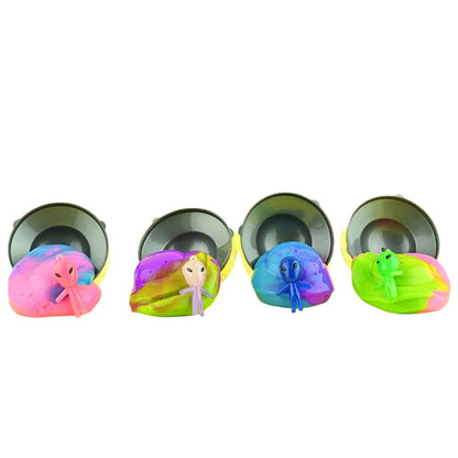 Robetoy Ufo Slim med rymdvarelse, olika färger - Pris per styck.